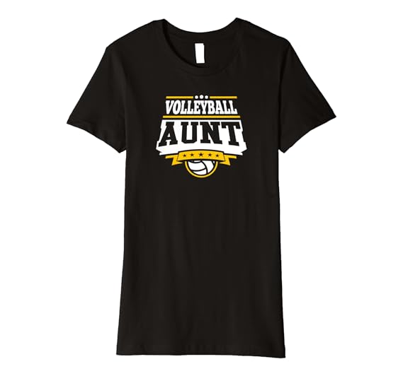 Womens Volleyball Aunt Premium TShirt Clothing